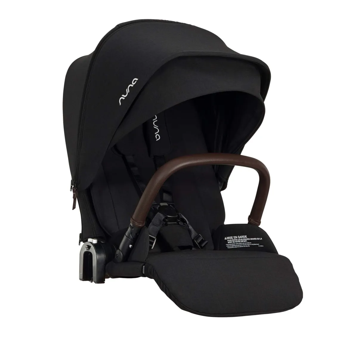 Nuna Flex Stroller + PIPA urbn Baseless Infant Car Seat Travel System Bundle - Caviar
