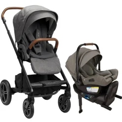Nuna MIXX Next with Magnetic Buckle + PIPA Aire RX Travel System (One Box) - Granite