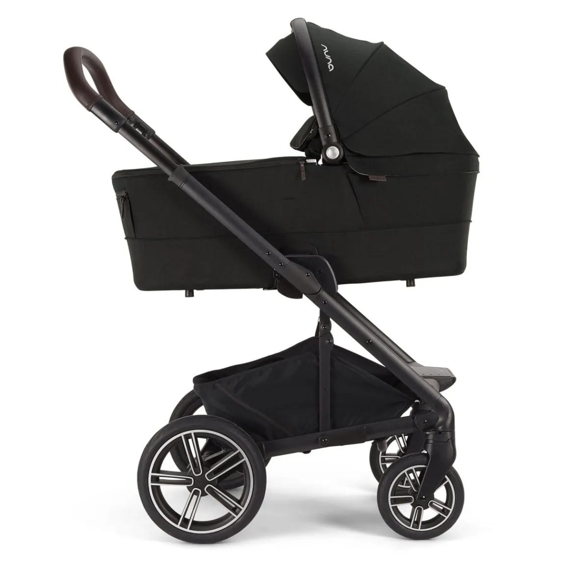 Nuna MIXX Series Bassinet + Stand (Folds with Stroller) - Caviar