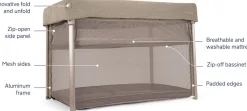 Nuna PAAL Travel Cot + Playard - Cedar