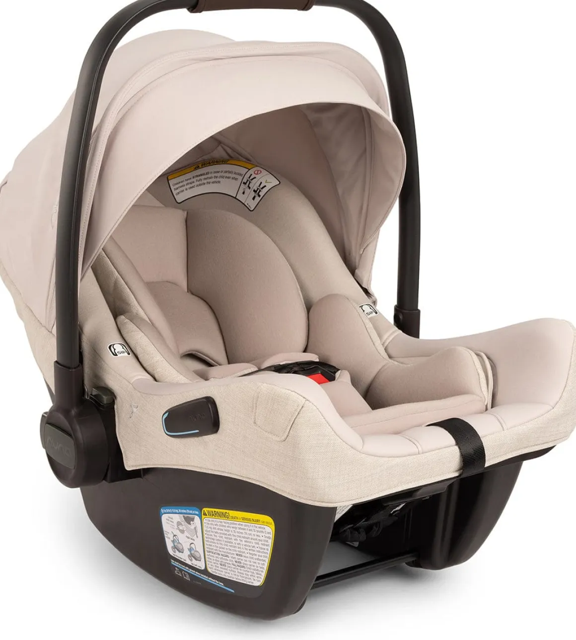 Nuna PIPA Aire RX Infant Car Seat + PIPA RELX Base with Load Leg - Biscotti