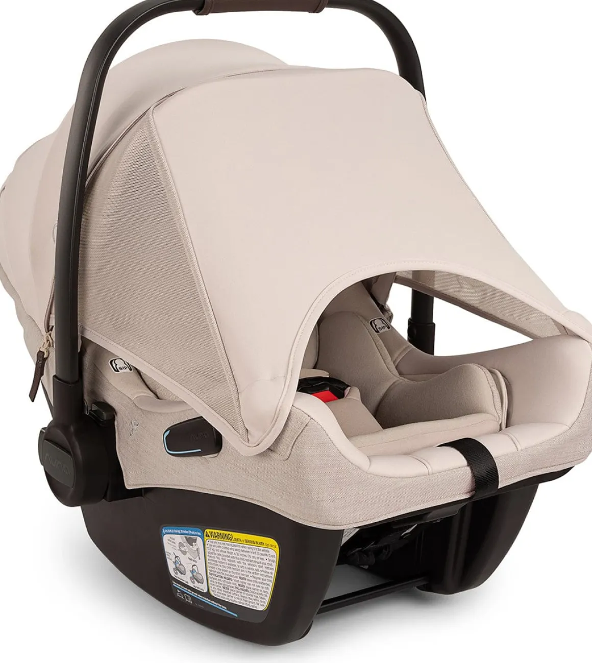 Nuna PIPA Aire RX Infant Car Seat + PIPA RELX Base with Load Leg - Biscotti