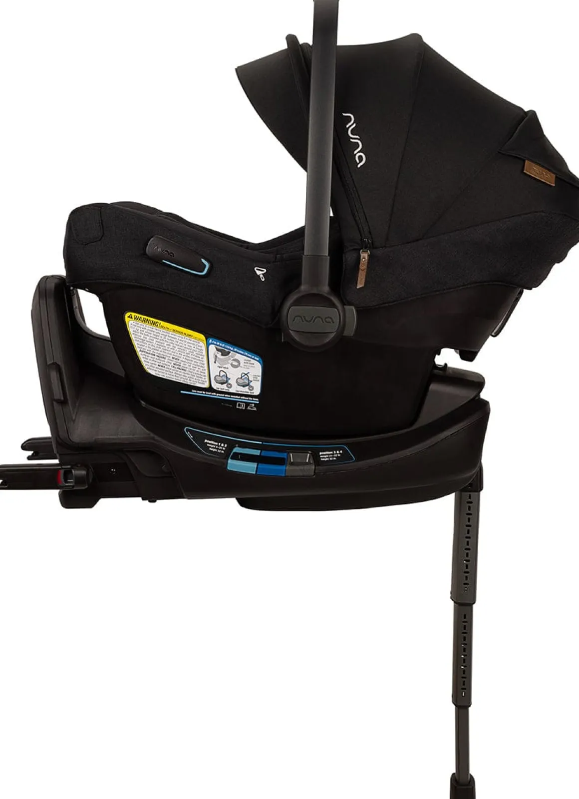 Nuna PIPA Aire RX Infant Car Seat + PIPA RELX Base with Load Leg - Granite