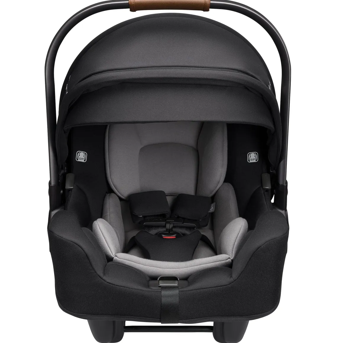 Nuna PIPA RX Infant Car Seat + RELX Base with Load Leg - Caviar / Cognac