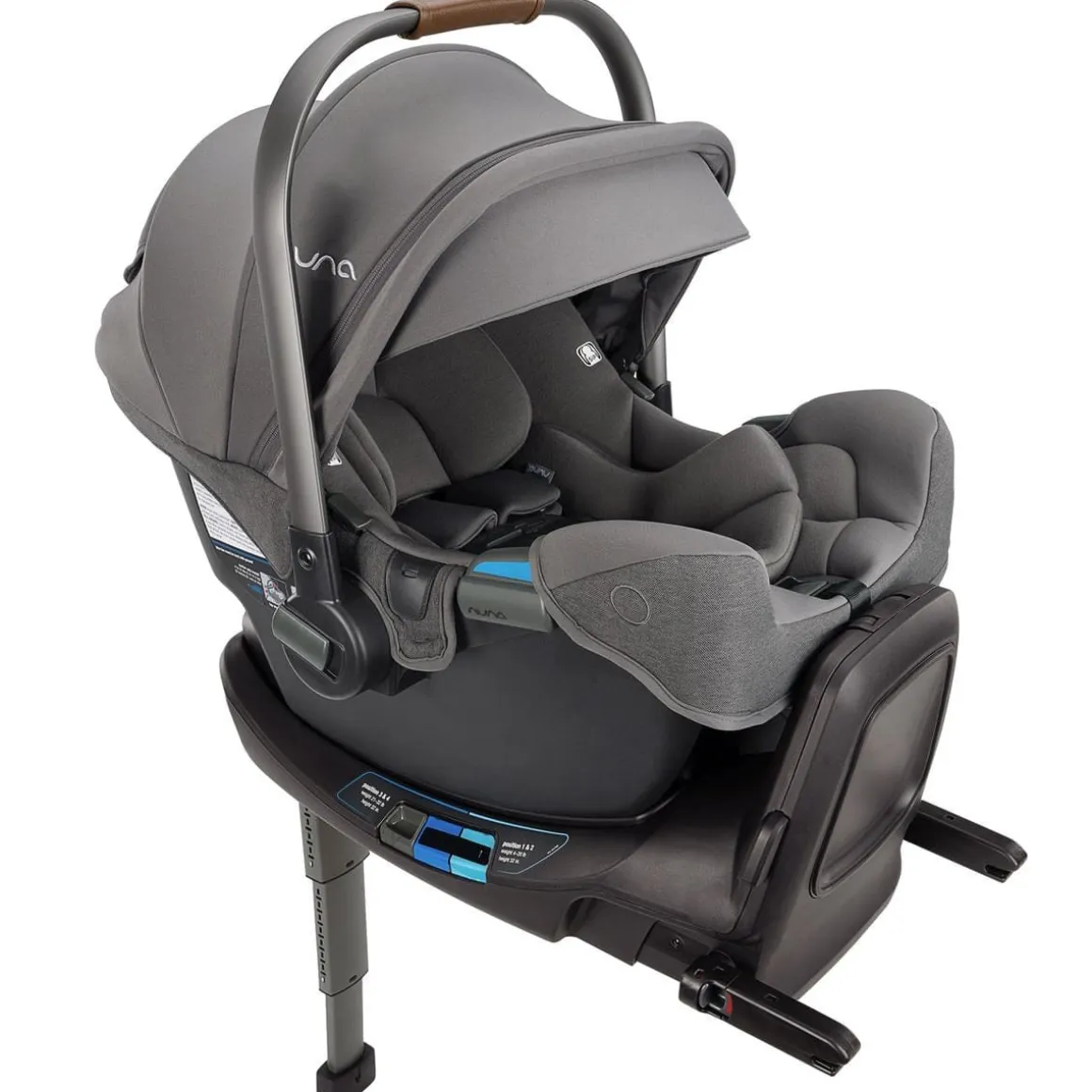 Nuna PIPA RX Infant Car Seat + RELX Base with Load Leg - Granite