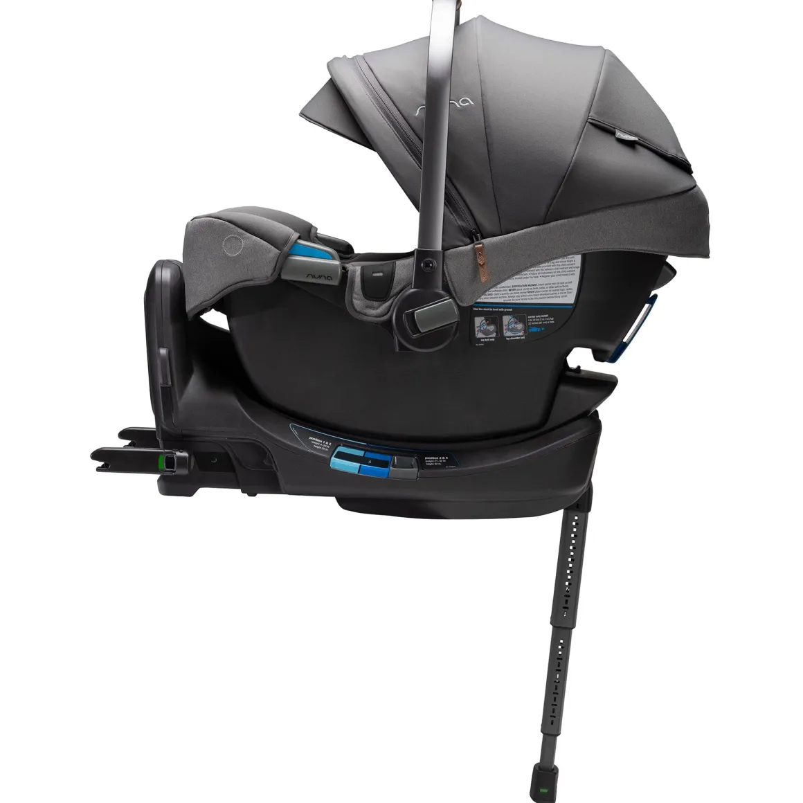 Nuna PIPA RX Infant Car Seat + RELX Base with Load Leg - Granite