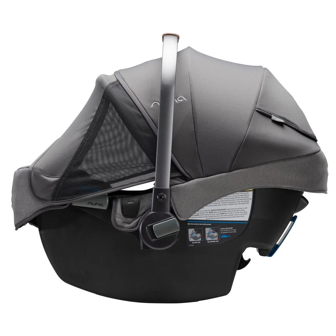 Nuna PIPA RX Infant Car Seat + RELX Base with Load Leg - Granite