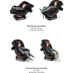 Nuna RAVA next Convertible Car Seat - Granite