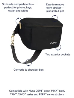 Nuna Sling Bag - Caviar