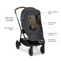 Nuna Stroller Wind Cover - Indigo
