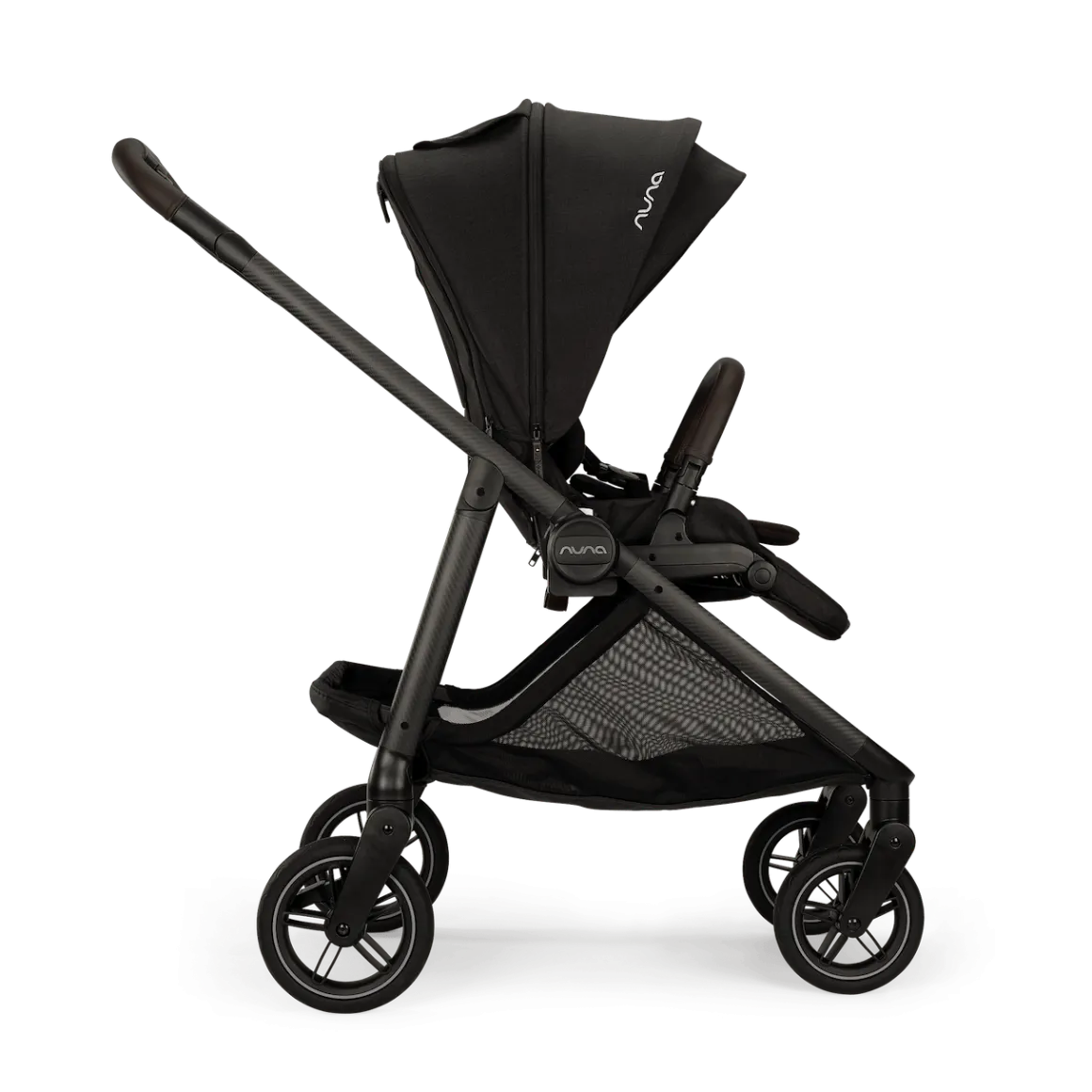 Nuna SWIV Lightweight Stroller - Caviar / Chocolate