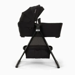 Nuna SWIV & TRIV Series Bassinet + Stand - Caviar / Chocolate