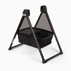 Nuna SWIV & TRIV Series Bassinet + Stand - Caviar / Chocolate