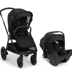 Nuna TRIV lx + PIPA urbn Baseless Infant Car Seat Travel System - Caviar