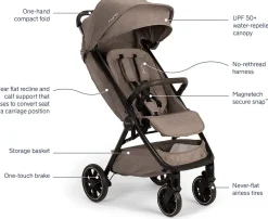 Nuna TRVL LX + PIPA urbn Baseless Infant Car Seat Travel System - Cedar