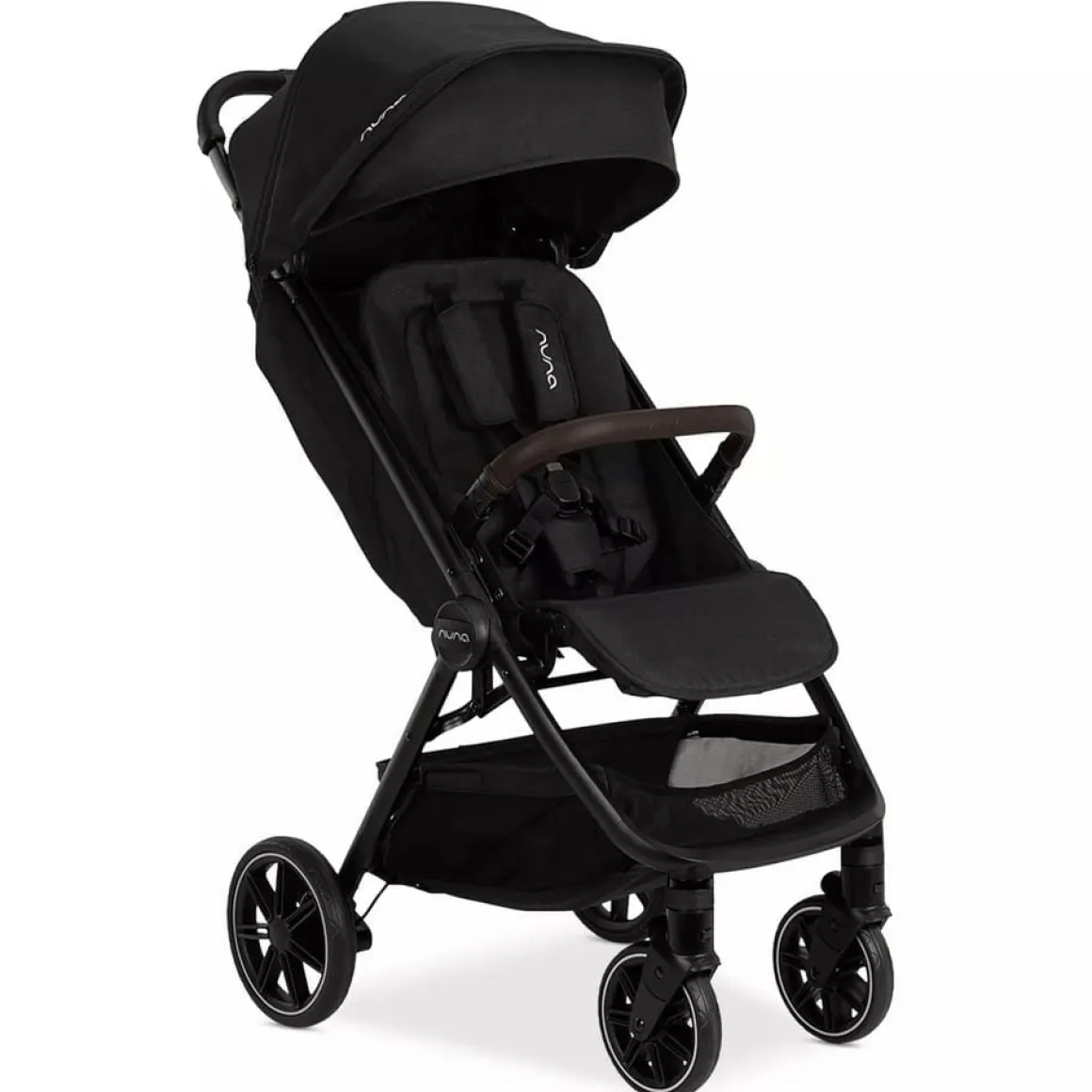 Nuna TRVL LX Self-Folding Compact Stroller - Caviar / Chocolate