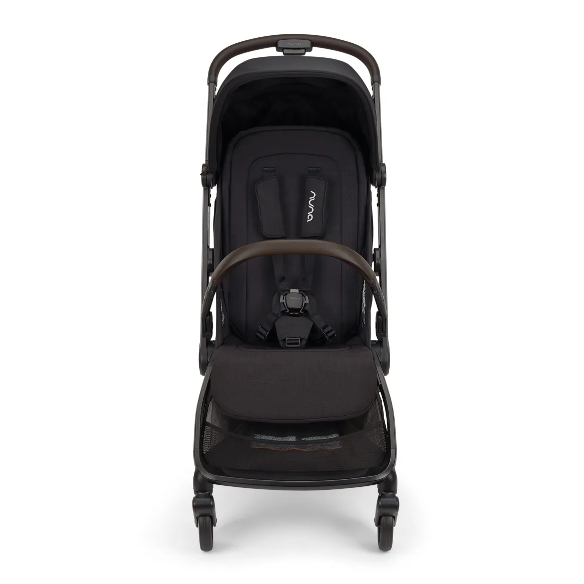 Nuna VIAA cabn Lightweight & Compact Stroller - Caviar