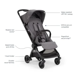 Nuna VIAA cabn Lightweight & Compact Stroller - Pewter
