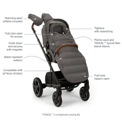 Nuna Winter Stroller Set with Bag - Granite