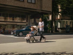 Nuna x BMW TRVL LX Self-Folding Compact Stroller - Mica