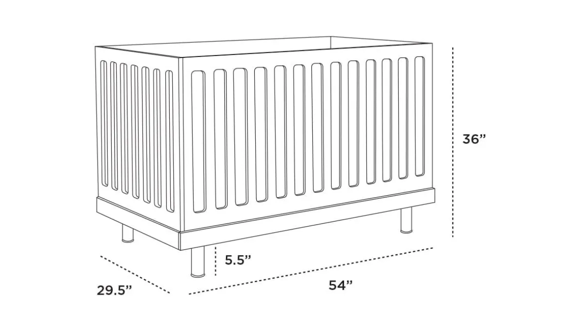 Oeuf Classic Crib - White / Birch