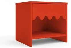 Oeuf Moss Night Stand - Tomato