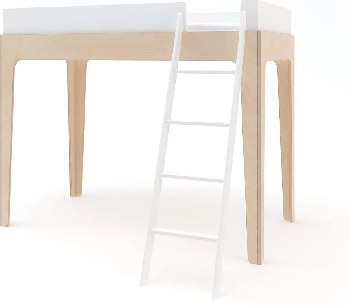 Oeuf Perch Loft Bed - Twin Size - White/Birch
