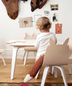 Oeuf Rabbit Play Chair (Set of 2) - White/Birch