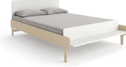 Oeuf River Full Bed - White/Birch