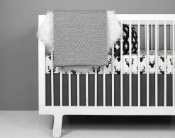 Olli + Lime Crib Sheet - Deer