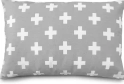 Olli + Lime Decorative Pillow - Grey Cross