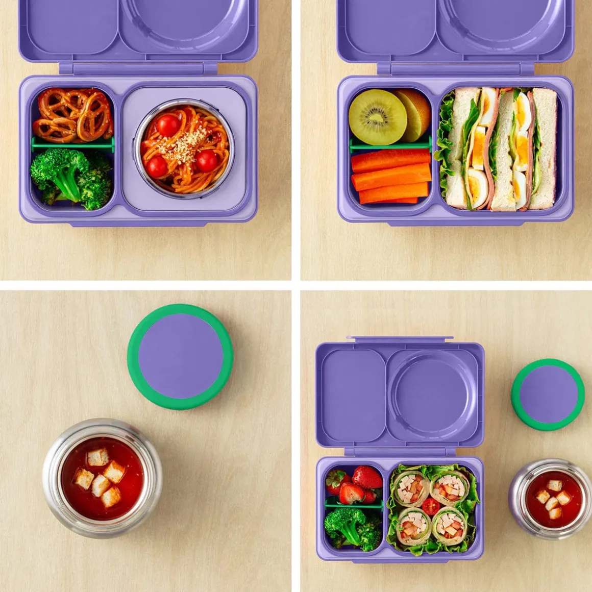 Omie Life OmieBox UP Insulated Bento Box (9+ years) - Galaxy Purple