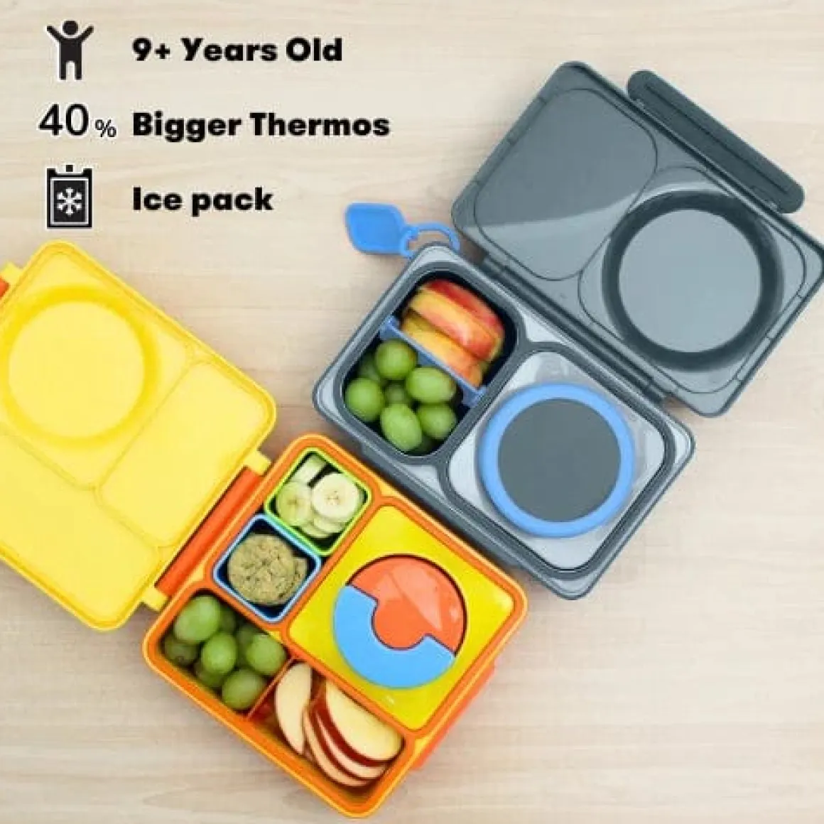Omie Life OmieBox UP Insulated Bento Box (9+ years) - Graphite