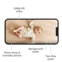 Owlet Cam 2 Smart HD Video Baby Monitor - White