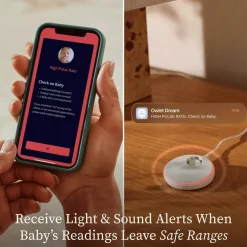 Owlet Dream Duo (Gen 3) Smart Baby Monitoring System - Bedtime Blue
