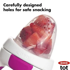 OXO Tot Silicone Self-Feeder 2 Pack - Teal / Pink