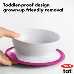 OXO Tot Stick & Stay Bowl - Pink