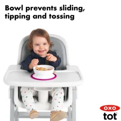 OXO Tot Stick & Stay Bowl - Pink
