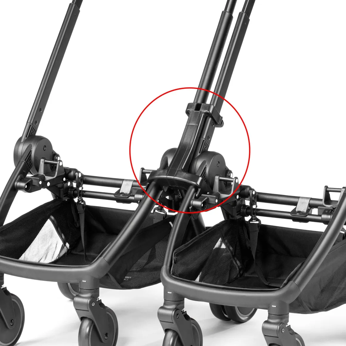 PEG City Loop Double Stroller + Primo Viaggio Lounge Travel System Bundle - Black / Vanilla Blend / Vanilla Blend