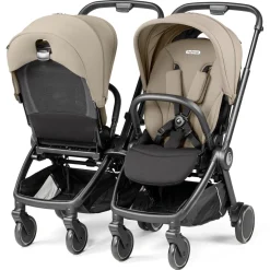PEG City Loop Double Stroller Bundle - Black / True Black