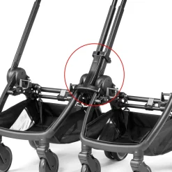 PEG City Loop Twin Stroller + Primo Viaggio Lounge Travel System Bundle - Black / True Black / True Black