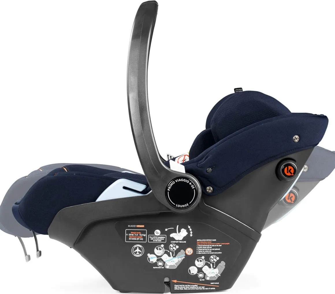 PEG Primo Viaggio Lounge Reclining Infant Car Seat - Blue Shine