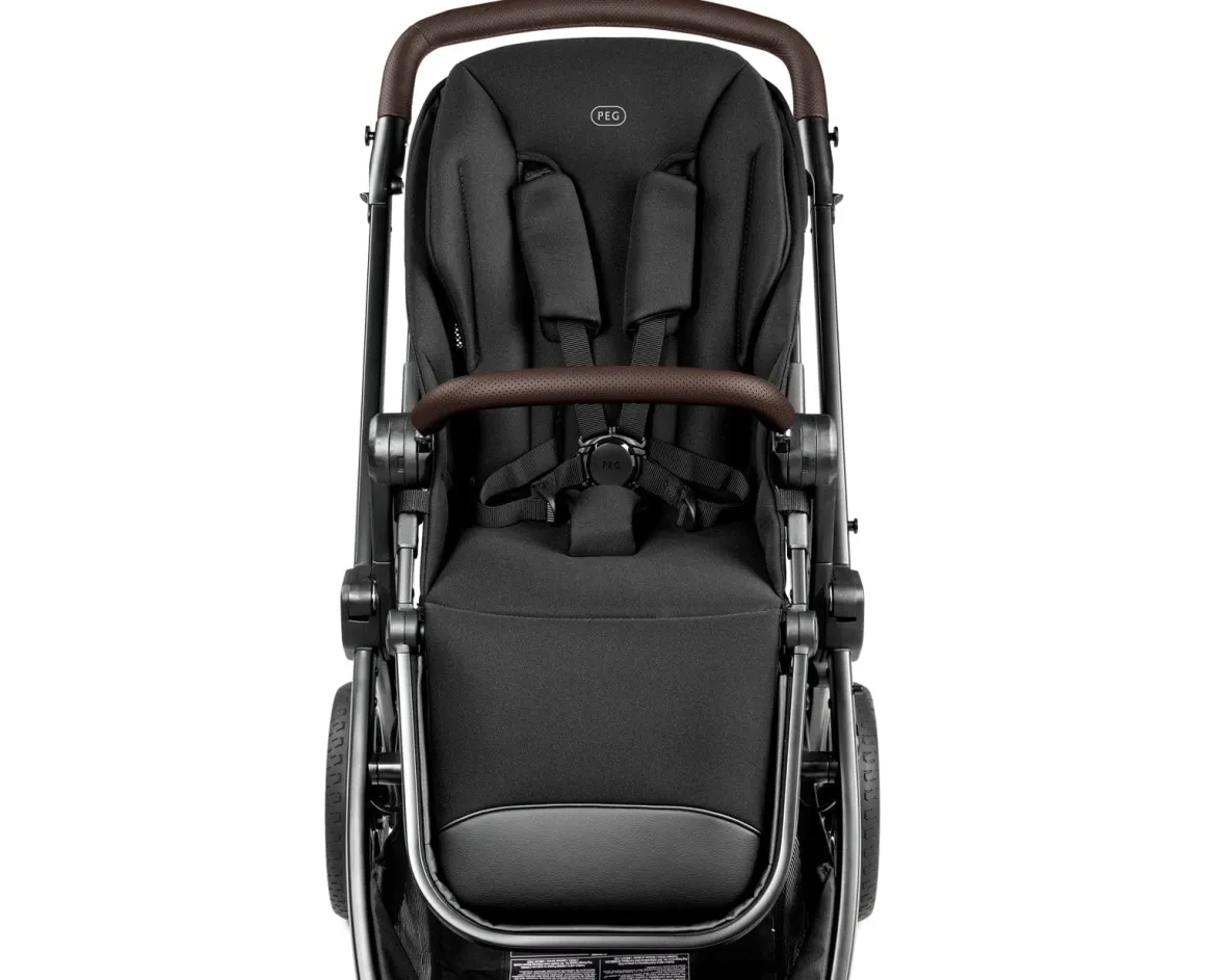 PEG YPSI Single-to-Double Stroller - True Black