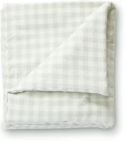 Petit Pehr CheckMate Toddler Blanket, Large - CheckMate Fog