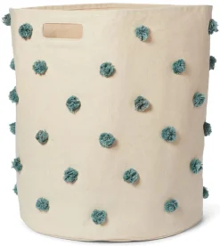 Petit Pehr Pom Pom Basket - Hamper - Deep Sea