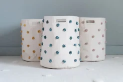 Petit Pehr Pom Pom Basket - Hamper - Deep Sea
