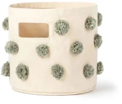 Petit Pehr Pom Pom Basket - Mini - Sage