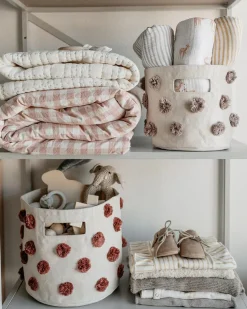 Petit Pehr Pom Pom Basket - Pint - Mauve