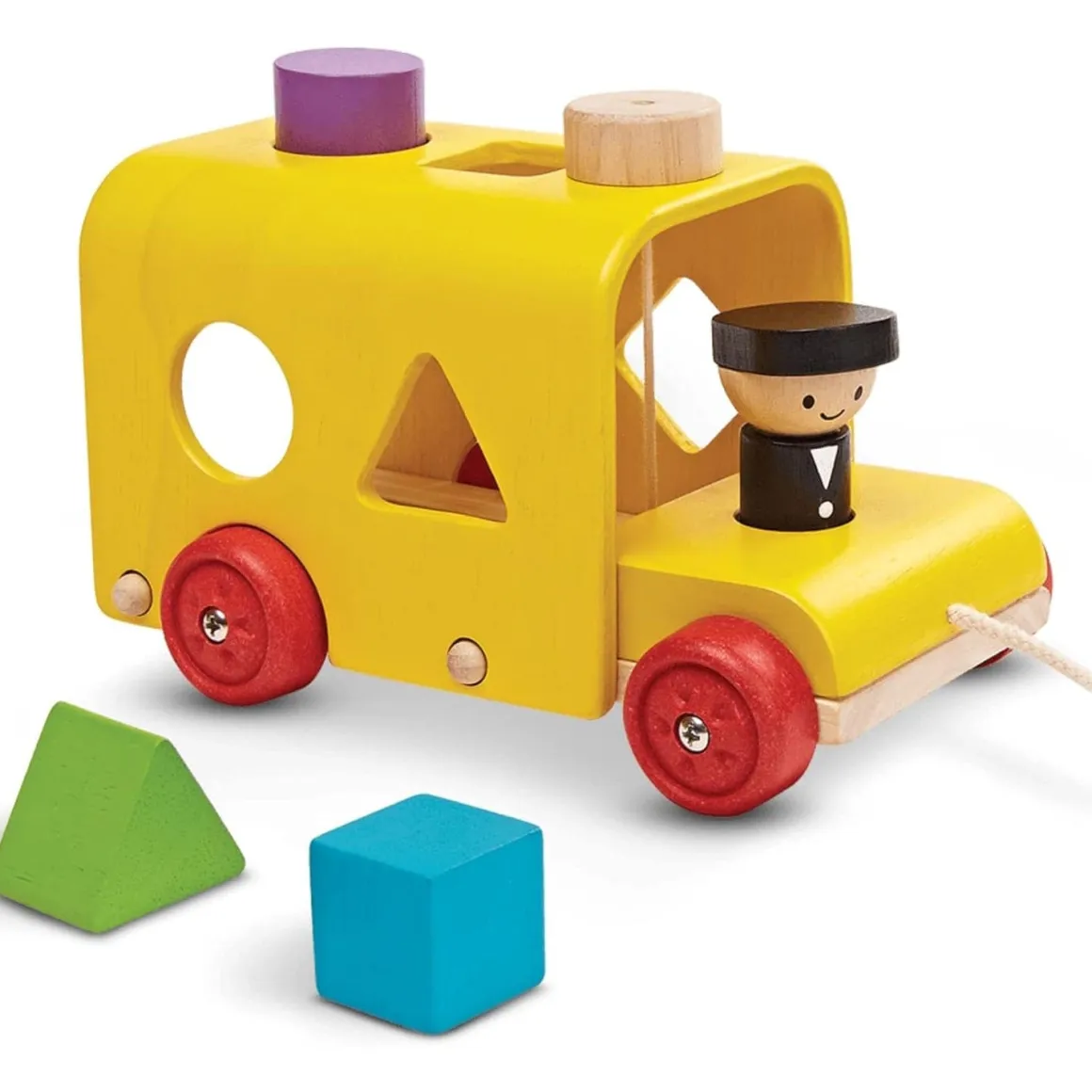 Plan Toys Sorting Bus Pull Toy