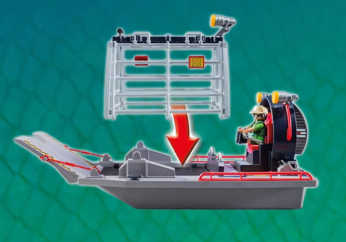 Playmobil Enemy Airboat with Raptor